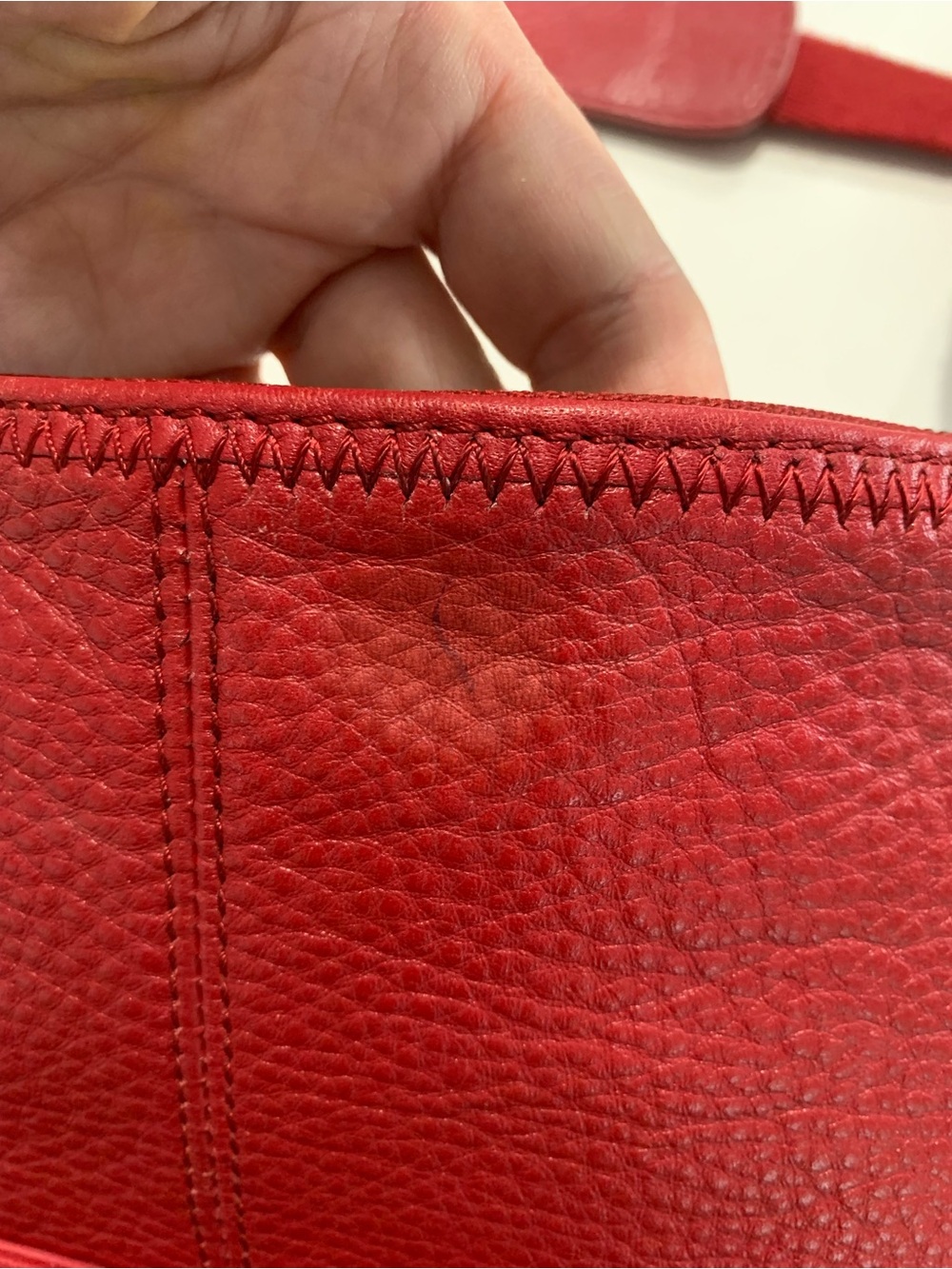 The Sak Lucia Red Leather Crossbody Shoulder Bag - Picture 15 of 16